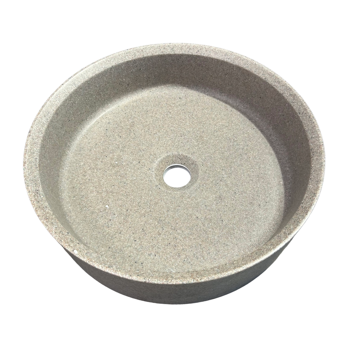 OUTLET - Bordstående Vask i Terrazzo-look - Ø: 40 cm