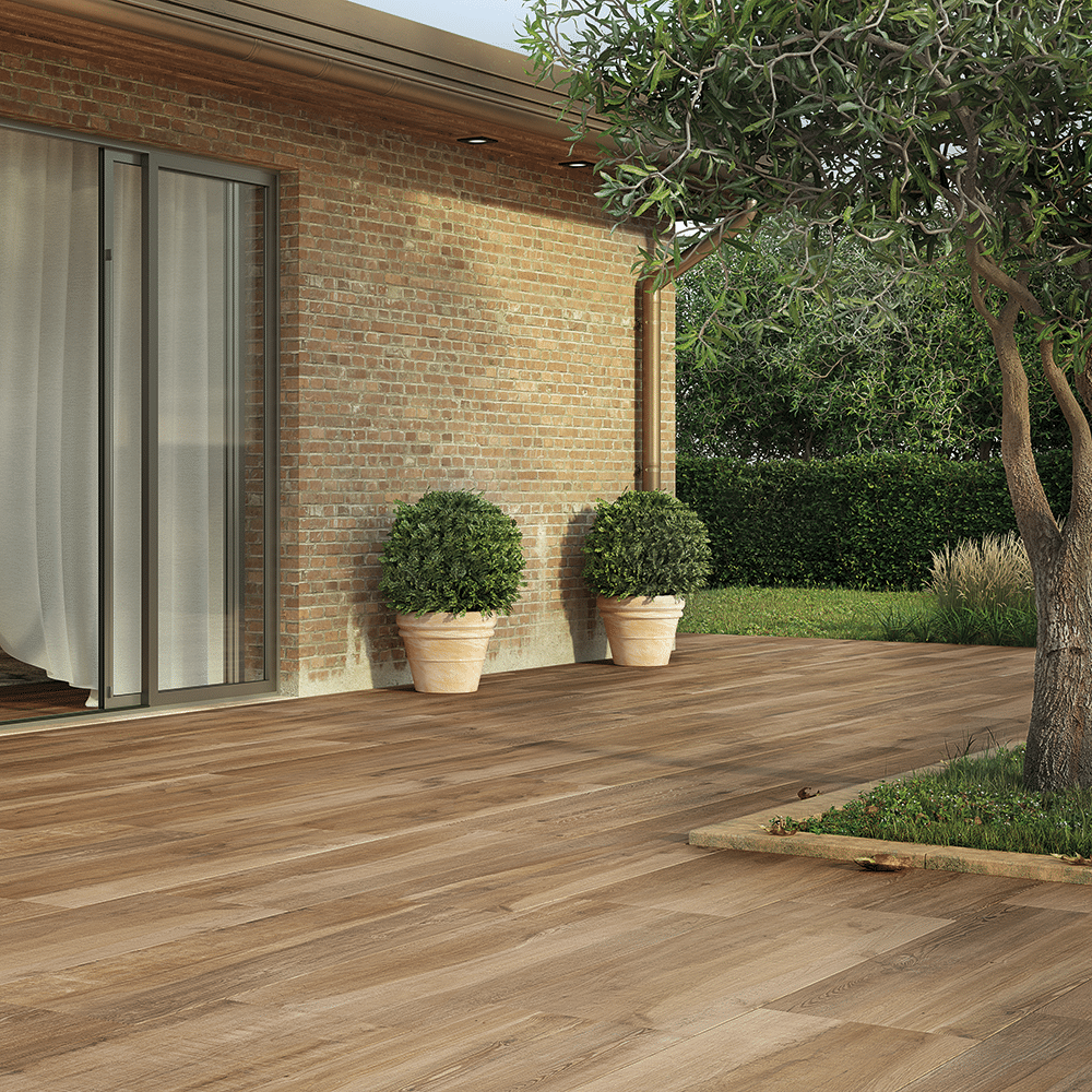 Stone 067 keramisk haveflise med trælook