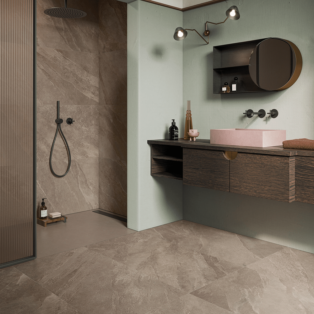 Ubiq flisen i farven Walnut