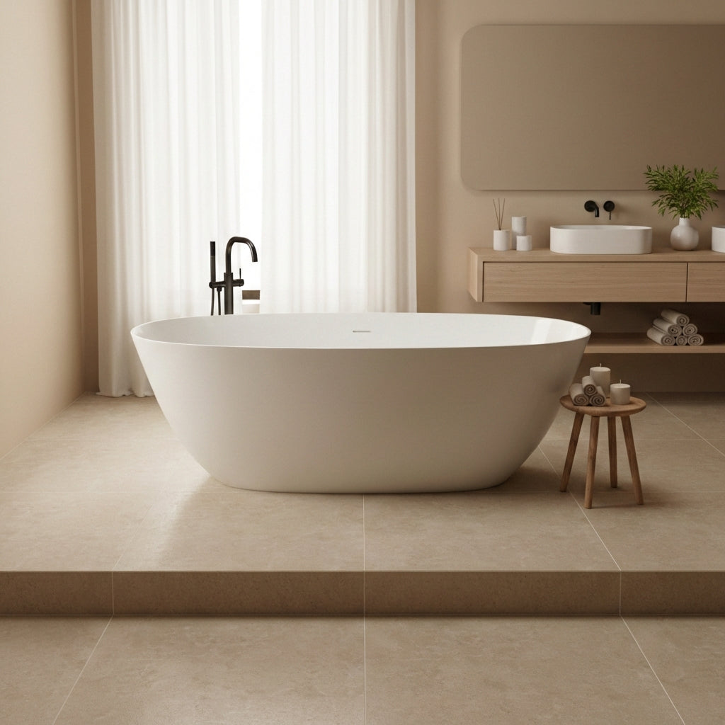 Zefir Medium - Fristående badekar 170 x 75