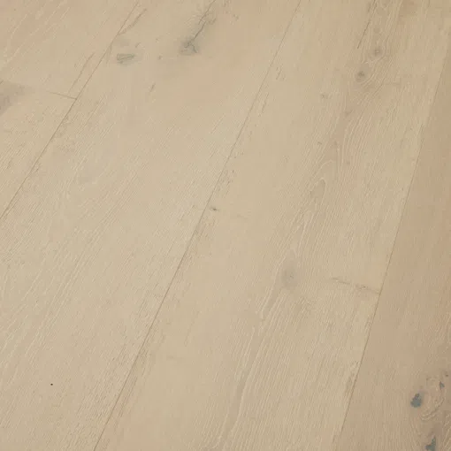Eksklusiv Eg Plankegulv RUSTIK i Mat hvid lak på 26 x 220 cm