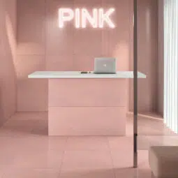 Mono flisen i farven Pink