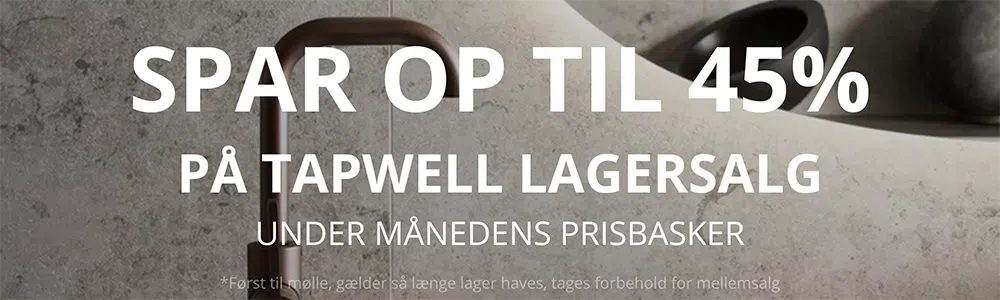 Tapwell lagersalg banner