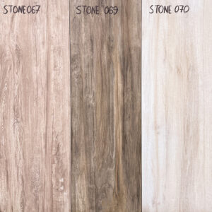 Stone 067, Stone 069 og Stone 070 keramisk haveflise med trælook