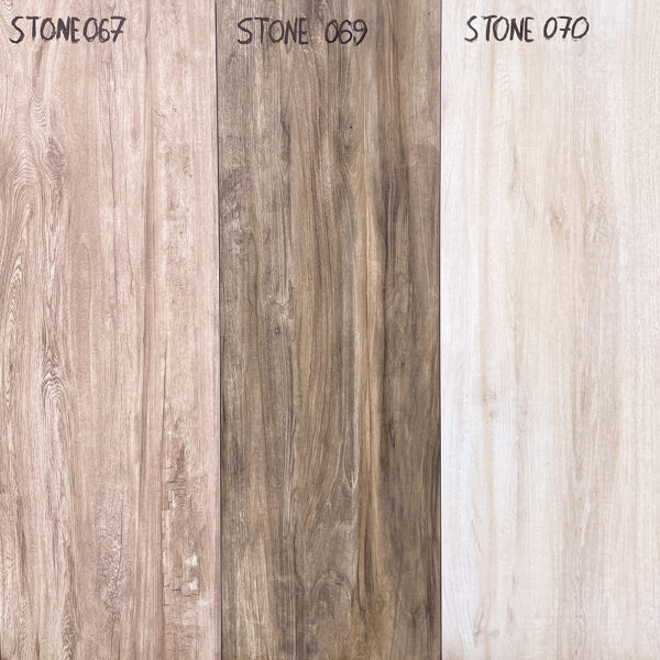 Stone 067, Stone 069 og Stone 070 keramisk haveflise med trælook