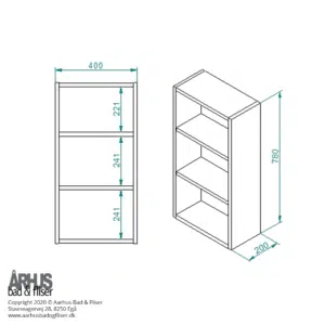 Snedker sideskab/overskab 4925