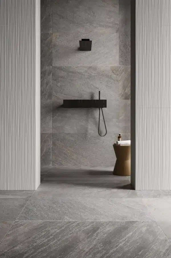 Italiensk gulvflise Stone grey quartzite